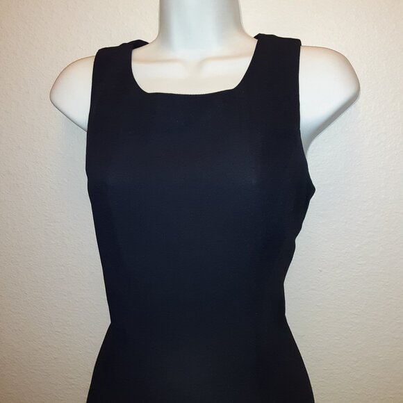 Little Navy Blue Dress * Sz 5/6 * Short / Mini * A little Bit Sheer * Long Zip * - Picture 3 of 6